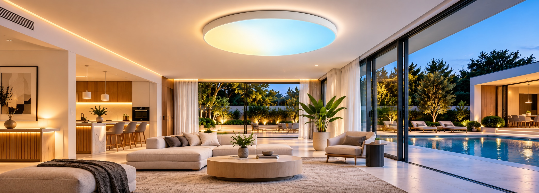 Architectural lighting project atmosphere